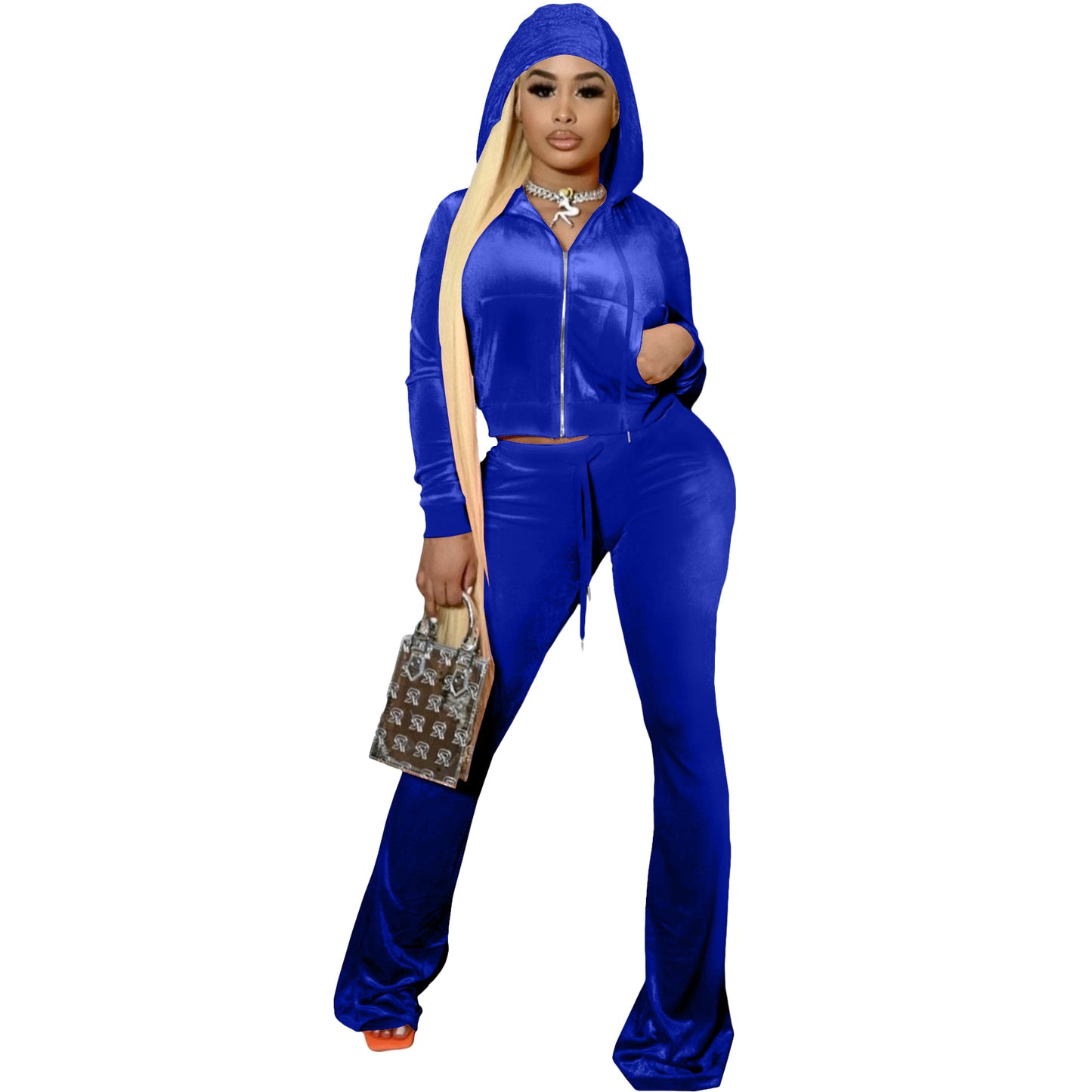 Women's Two-piece Set Hooded Casual Sports Suits