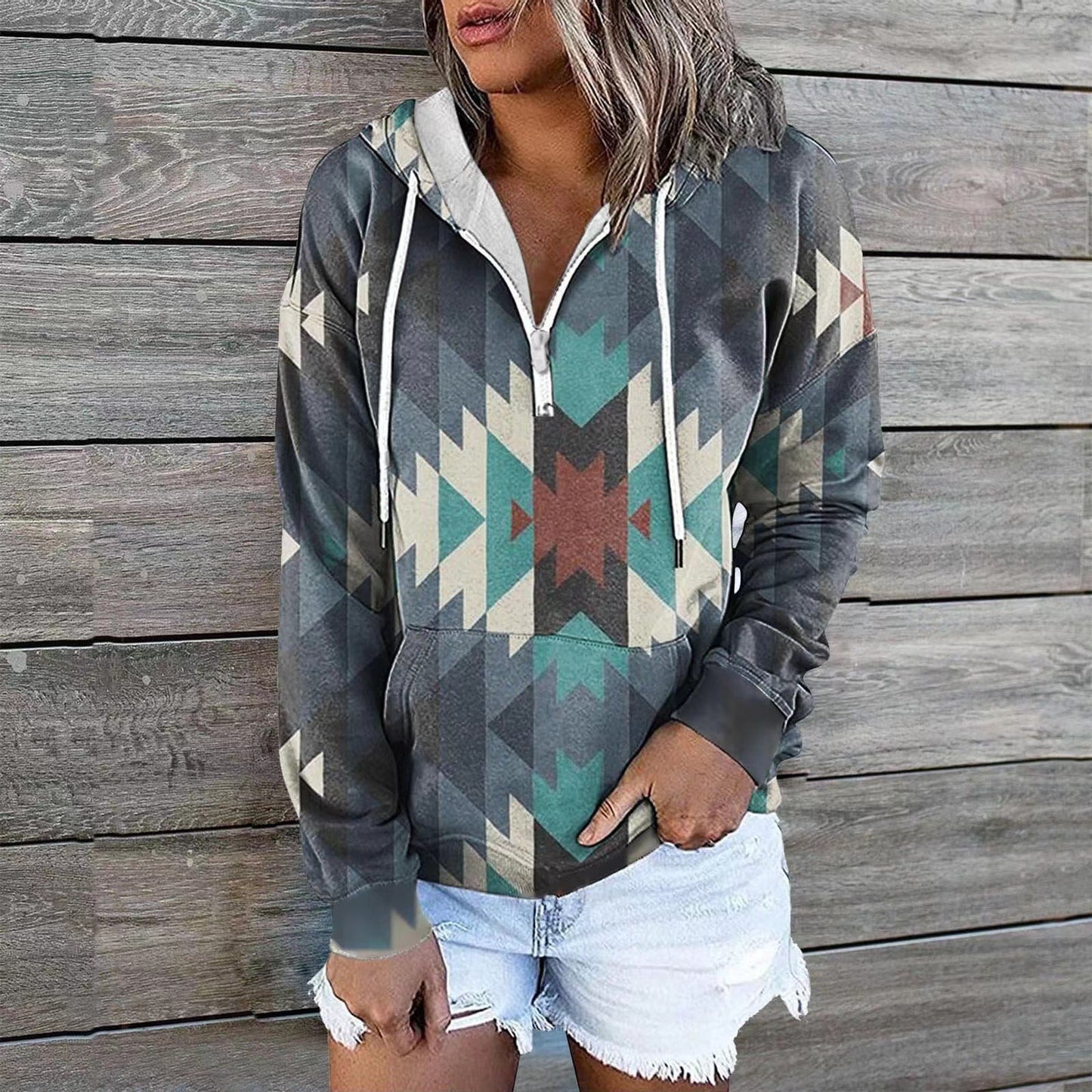 Cool Stylish Women's Glamorous Ethnic Hoodie Sweaters