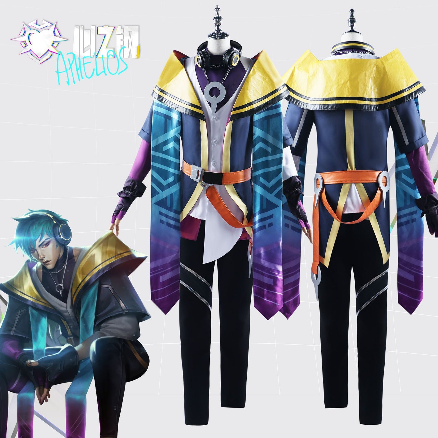 Men's Water Business League Of Legends Steel Costumes