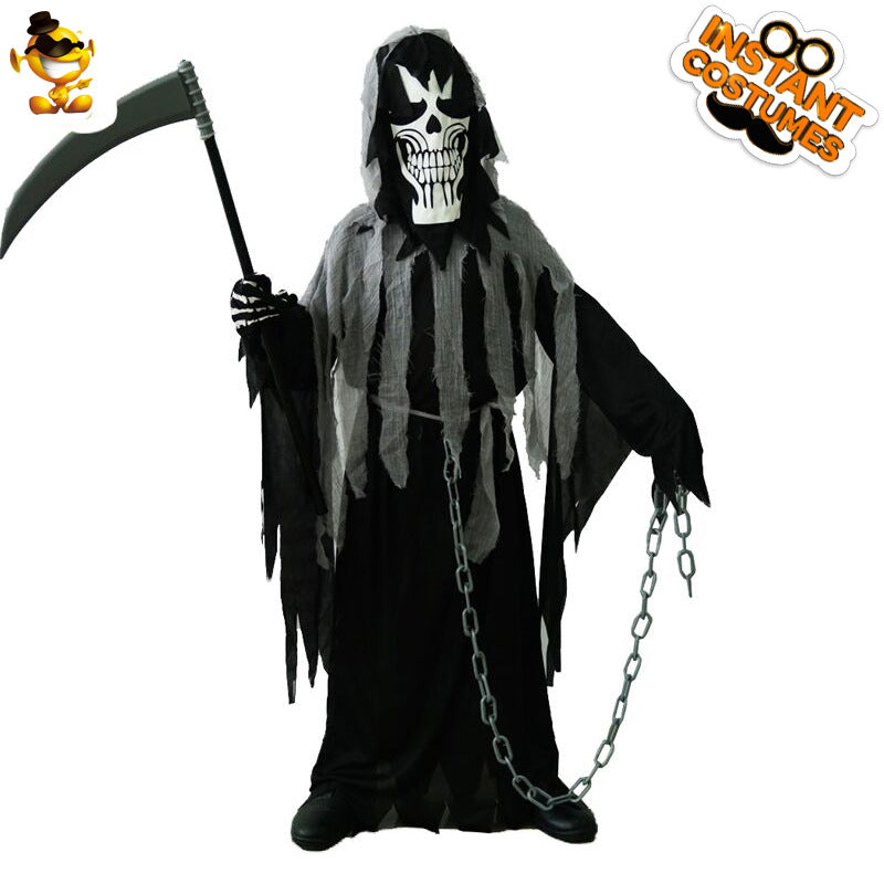 Dark Death Little Boy School Color Play Costumes