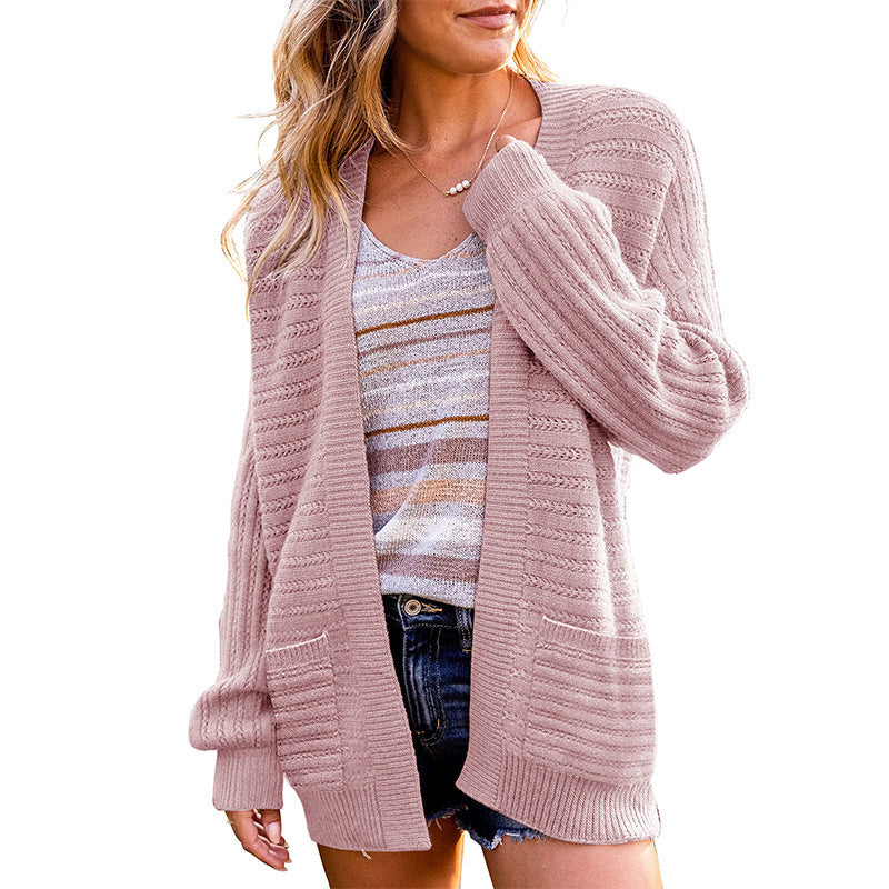 Women's Stylish Fashion Lantern Sleeve Knitted Cardigans