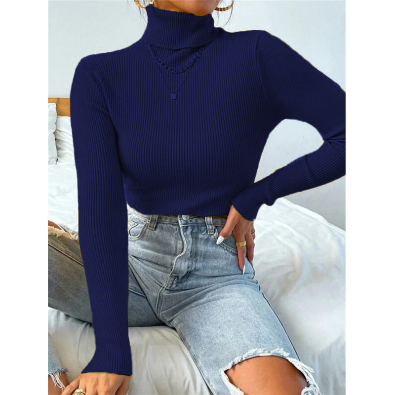 Comfortable Cool Women's Turtleneck Pullover Knitted Sweaters