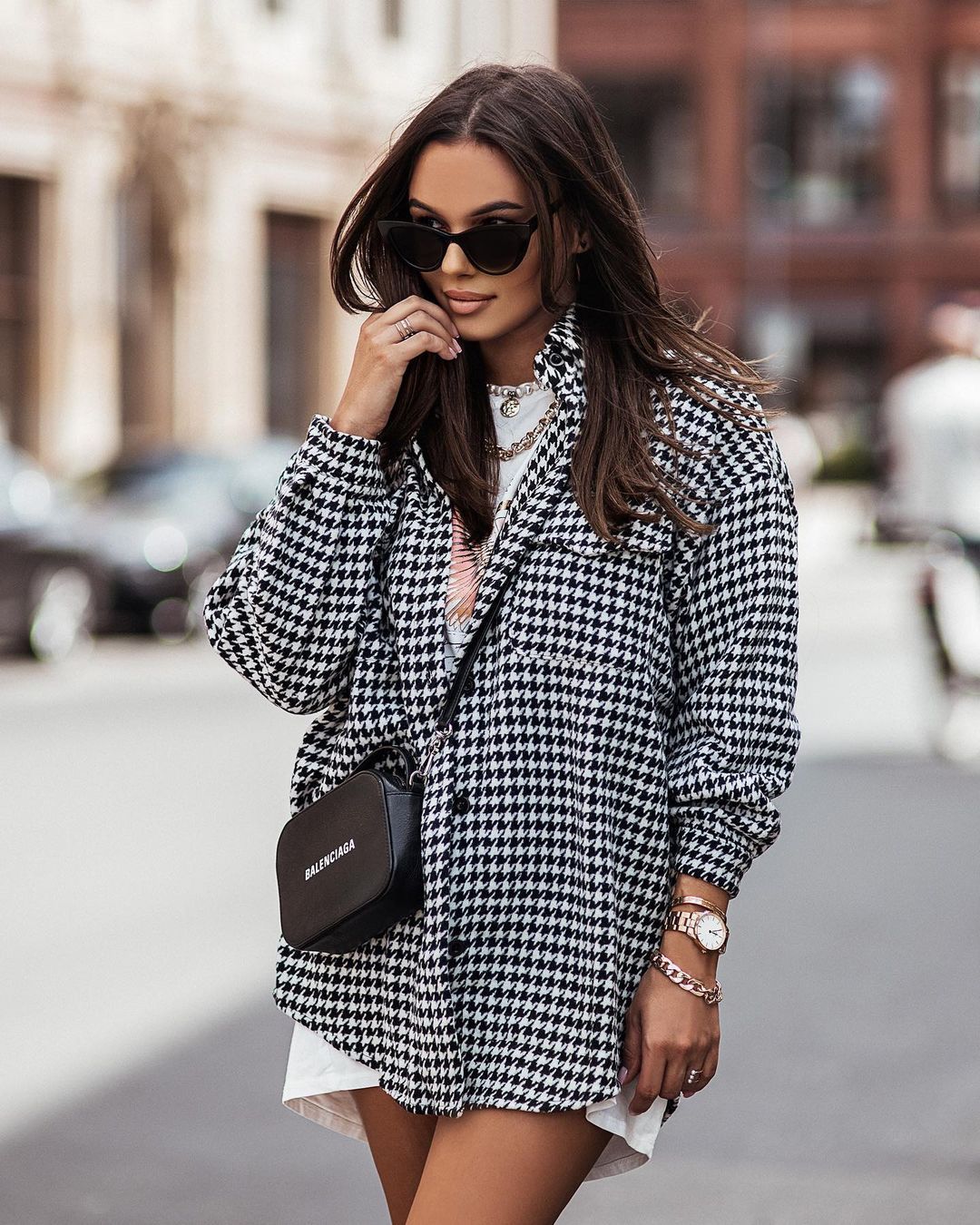 Chemisiers à manches longues à motifs tendance pour femmes