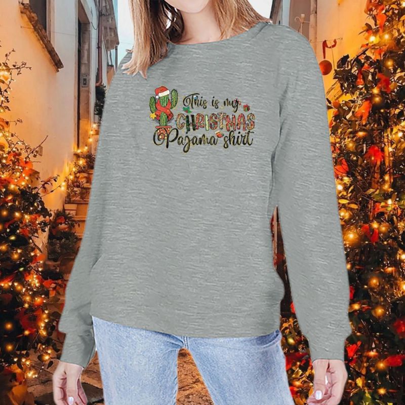 Women's Round Neck Long-sleeved Halloween Christmas Festival Sweaters