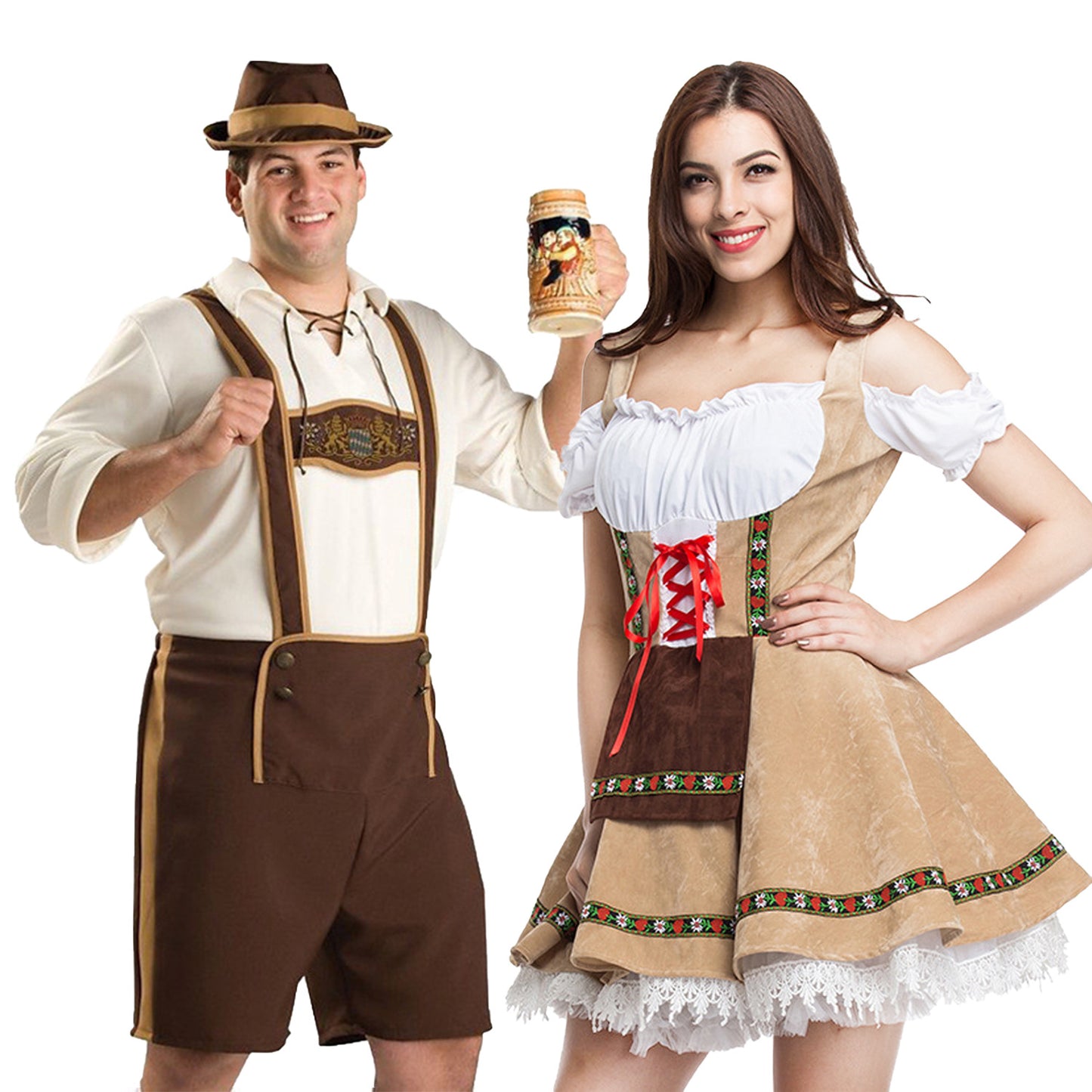 Costumes de fête de carnaval pour hommes du festival allemand de la bière de Munich