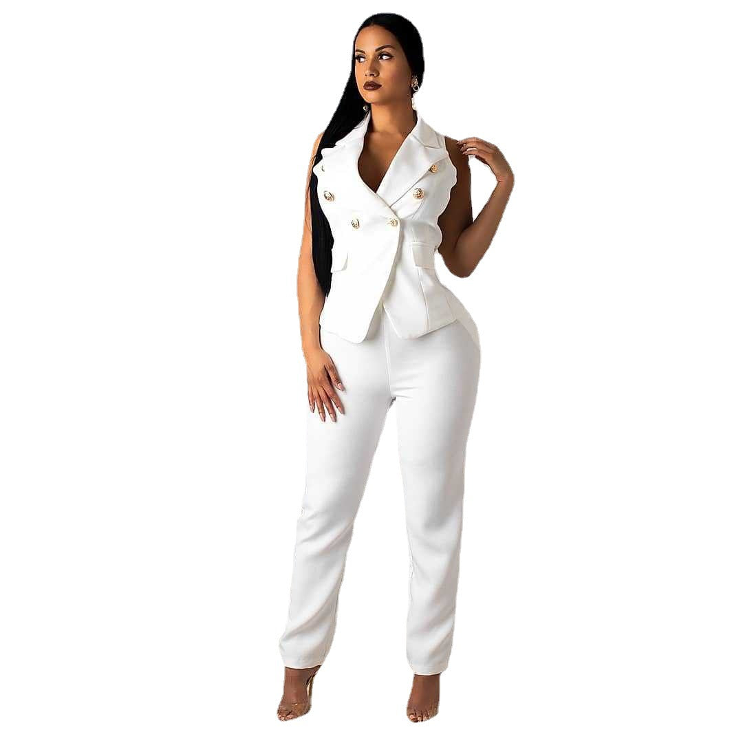 Women's Two-piece Small Trousers Commuter Summer Suits