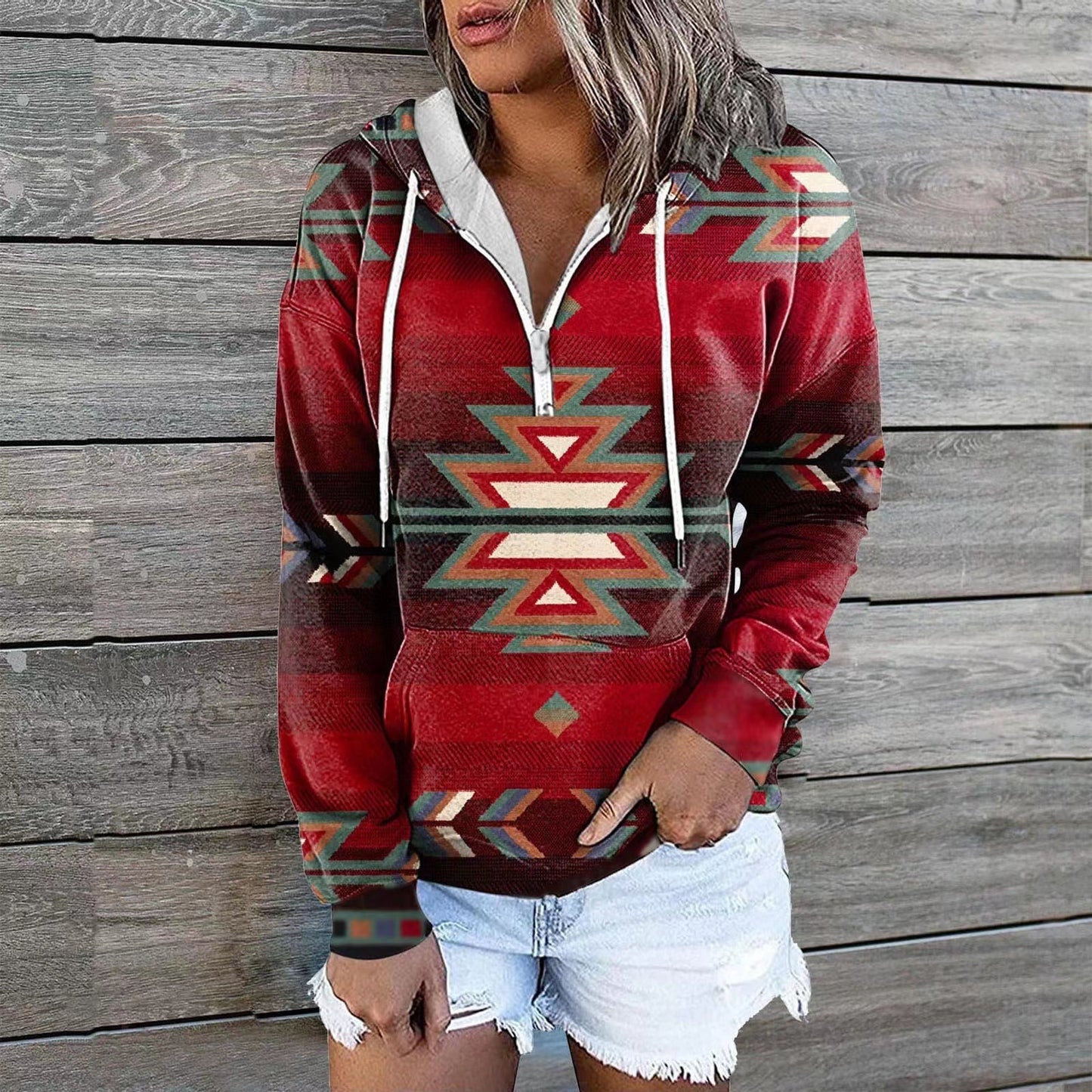 Cool Stylish Women's Glamorous Ethnic Hoodie Sweaters