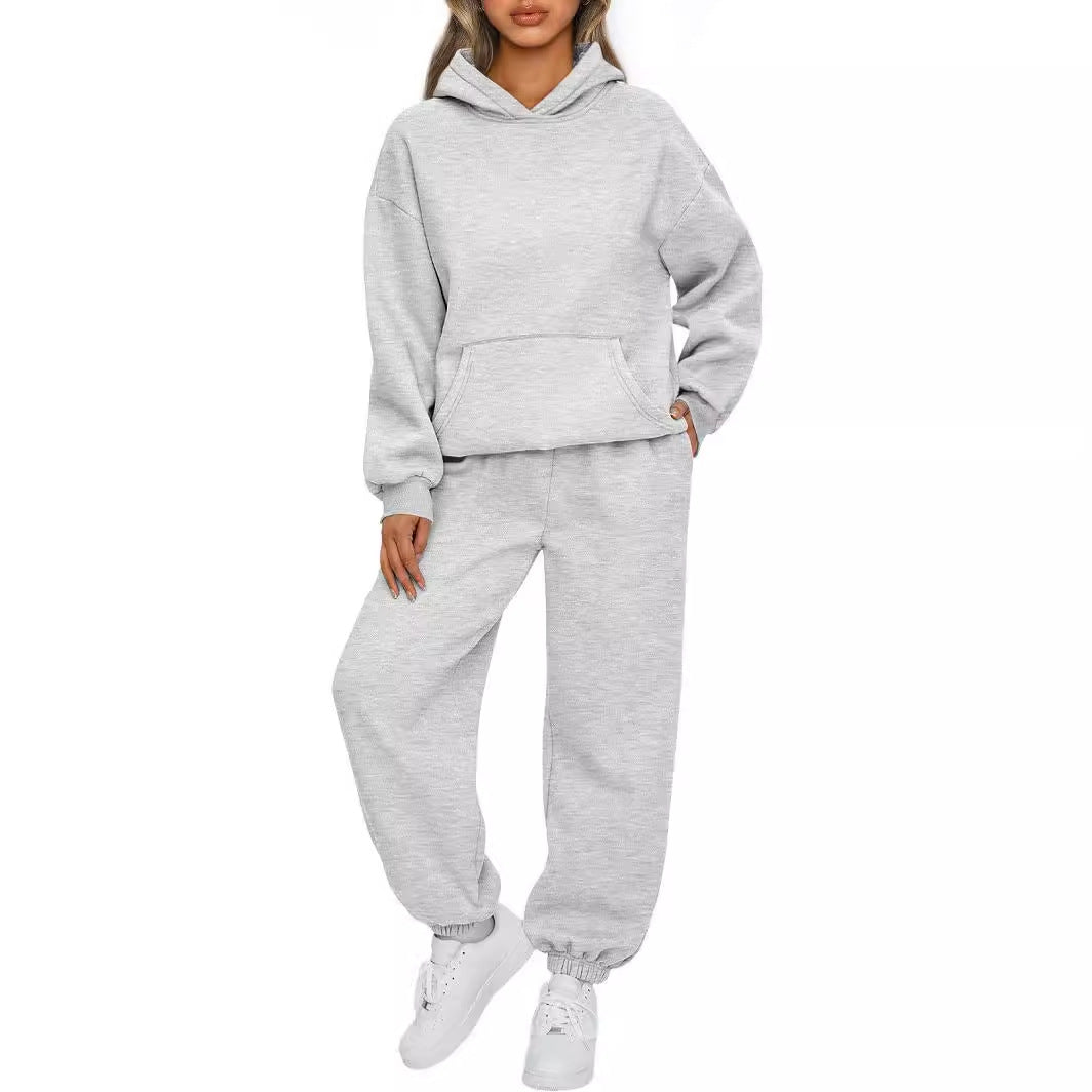 Women's Classic Casual Hoodie Sportswear Long Suits