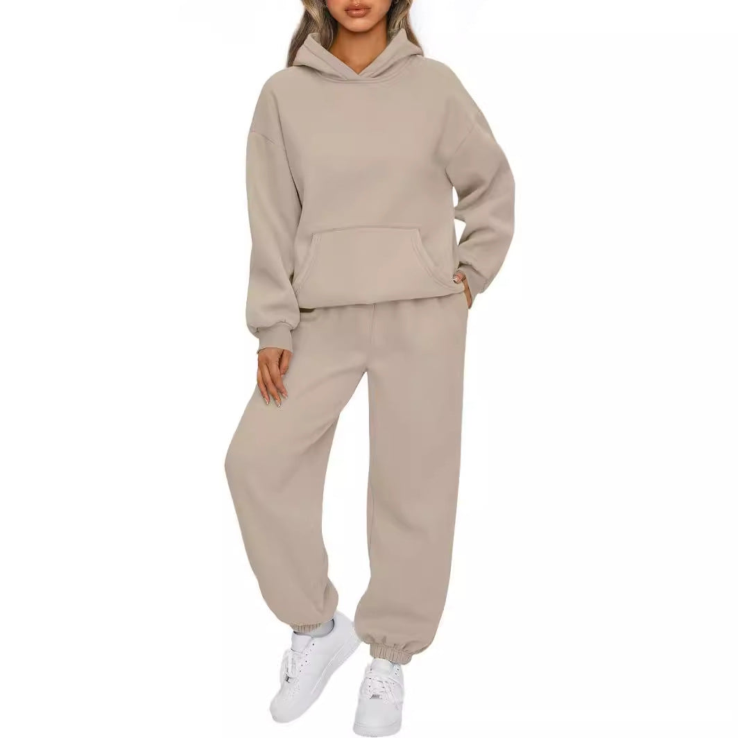 Women's Classic Casual Hoodie Sportswear Long Suits