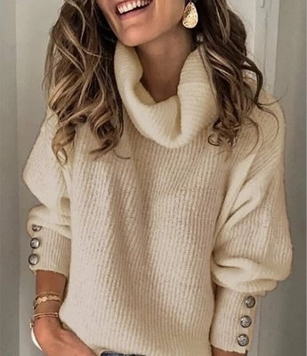 Creative Graceful Women's Elegant Comfortable Turtleneck Sweaters