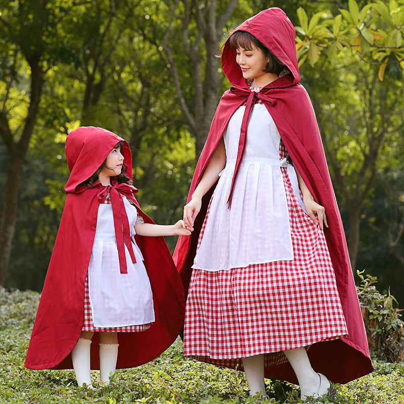 Costumes de spectacle d'Halloween de la Fée Petit Chaperon Rouge