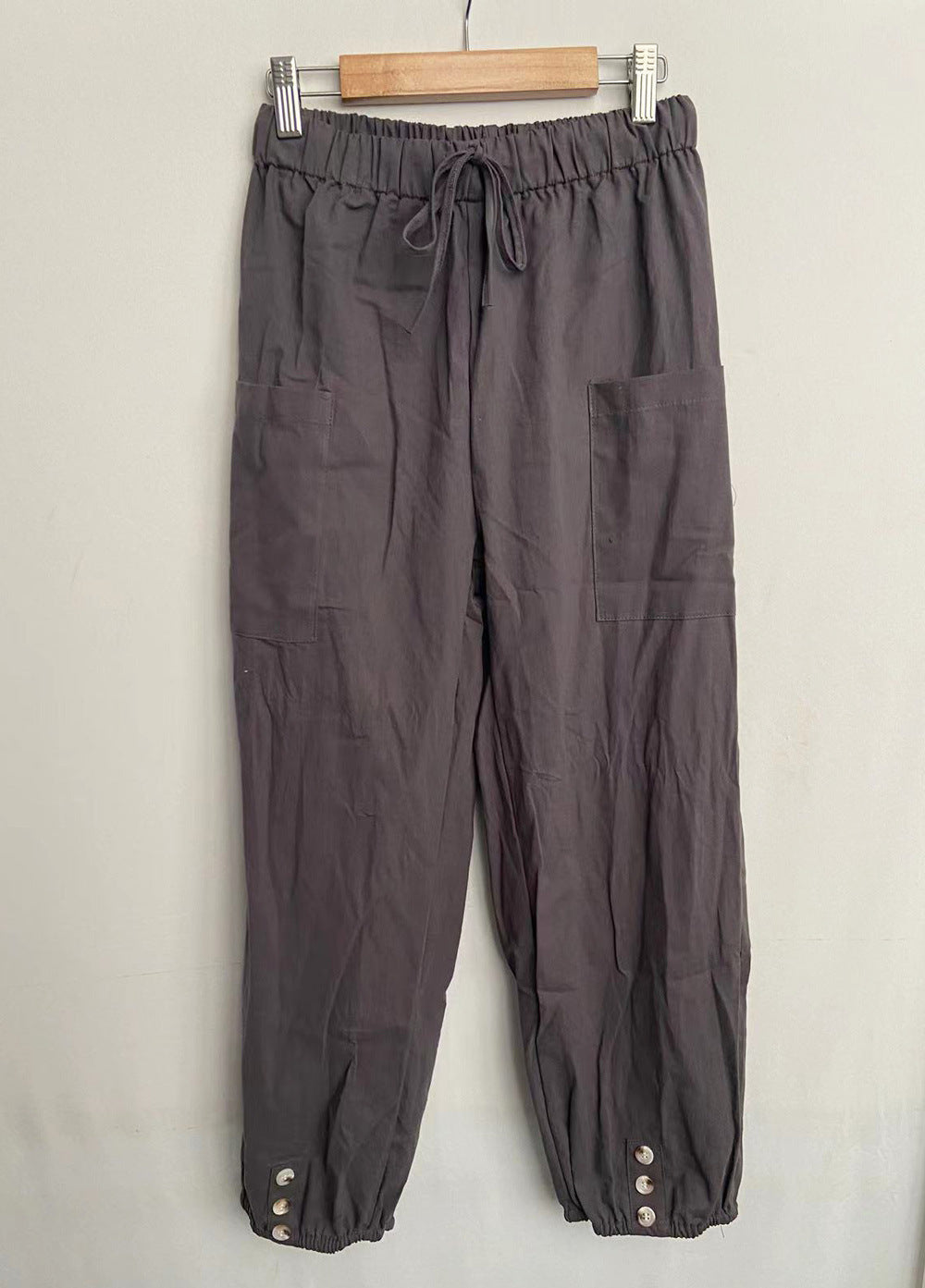 Pantalon ample en lin à taille haute pour femme