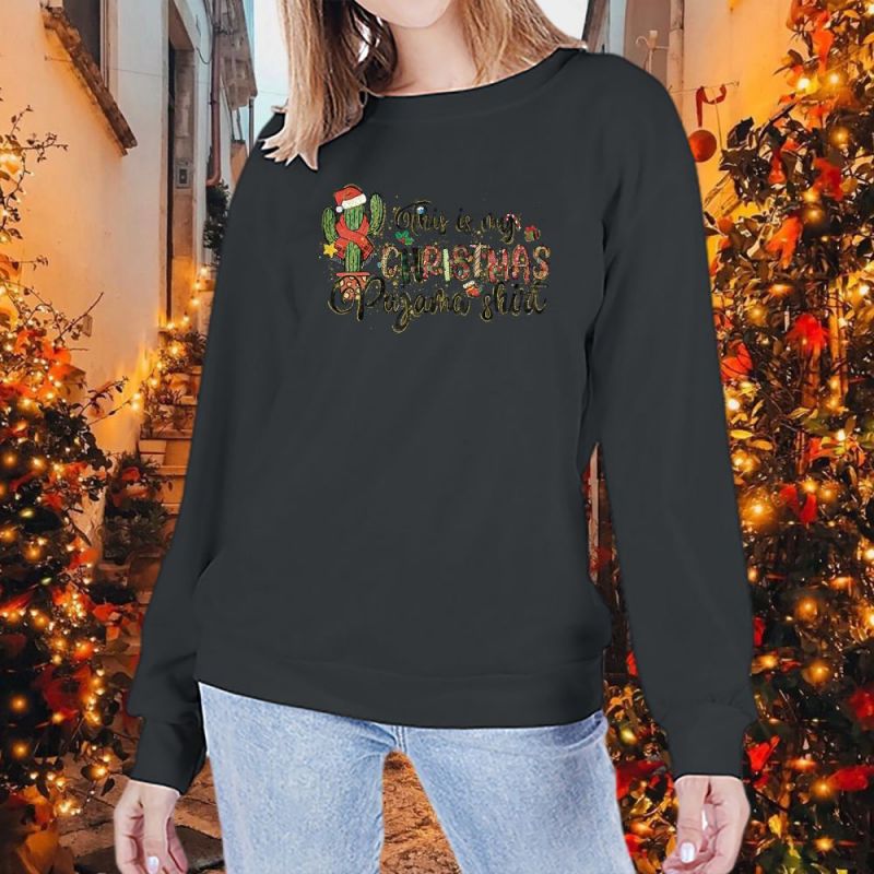 Women's Round Neck Long-sleeved Halloween Christmas Festival Sweaters