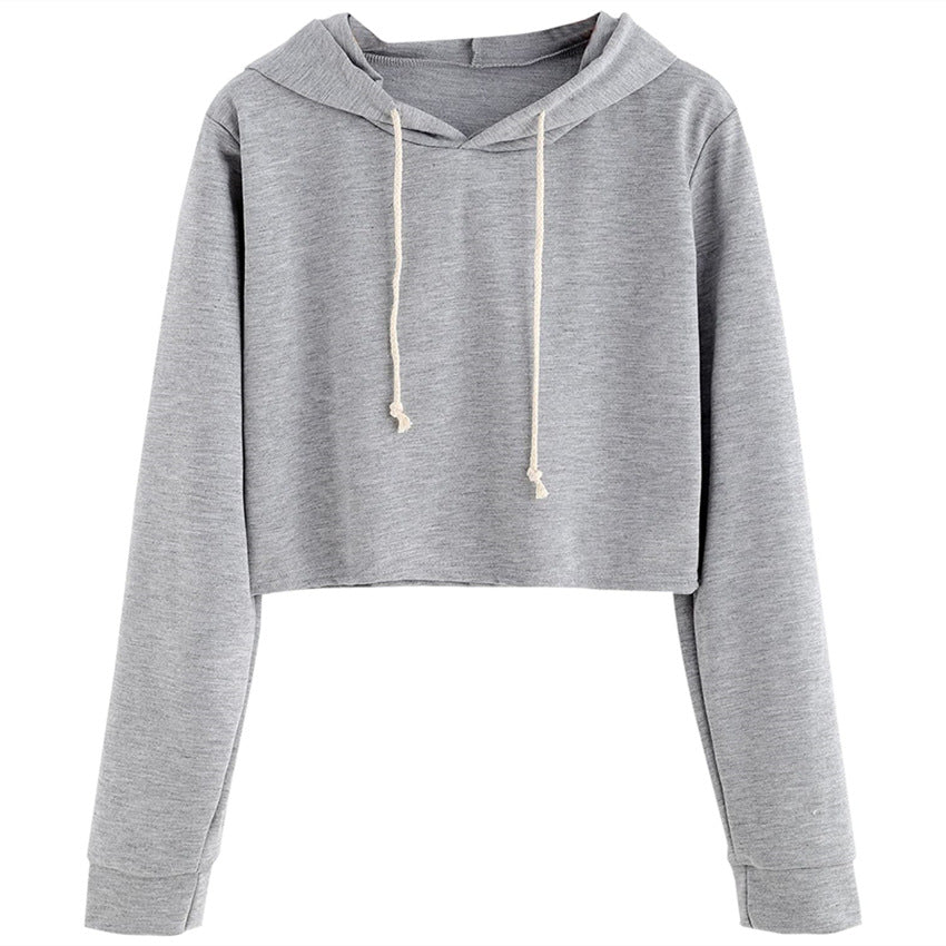 Women's Spring Solid Color Hooded Pullover For Sweaters