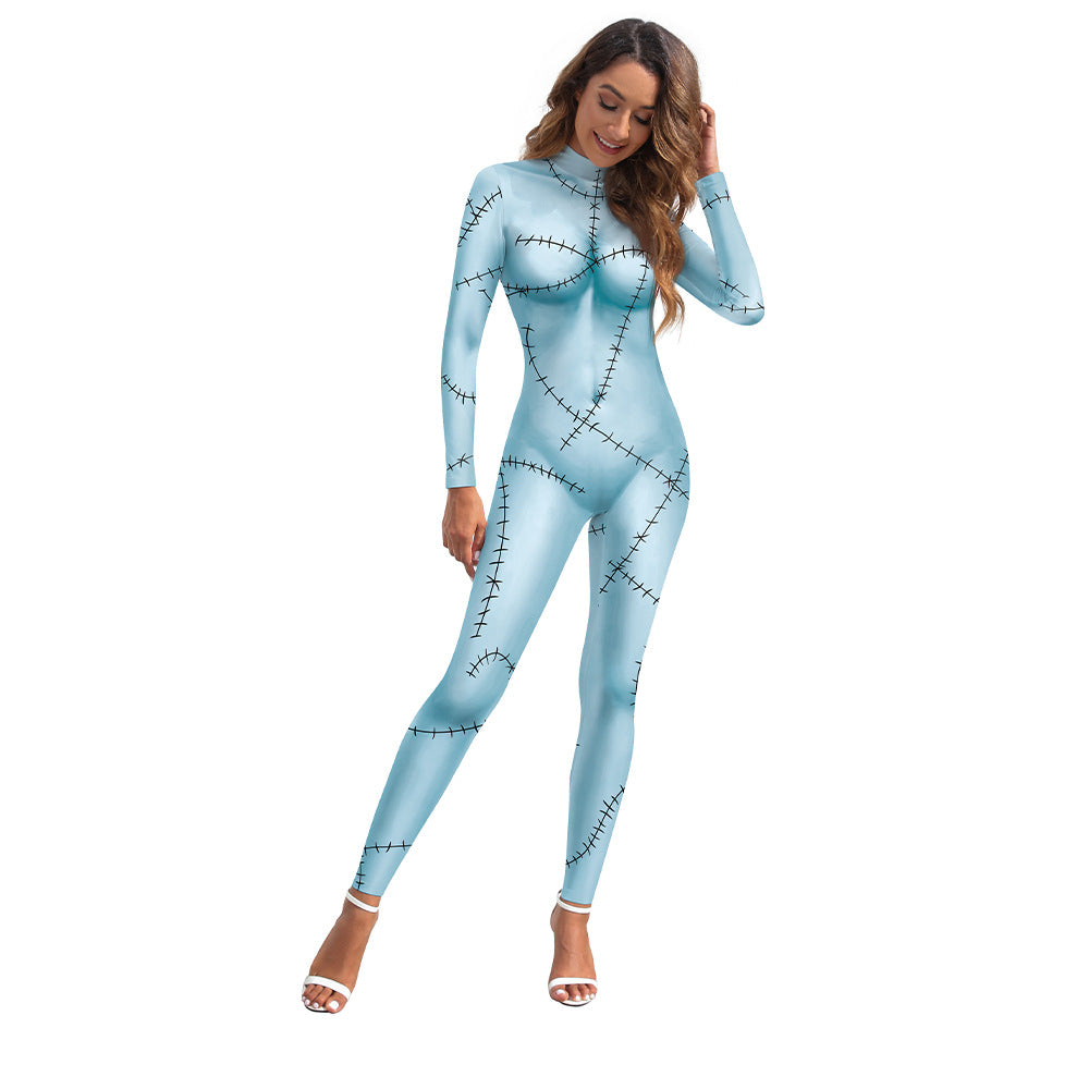 Women's Before Christmas Sally Role-playing Digital Printing Costumes