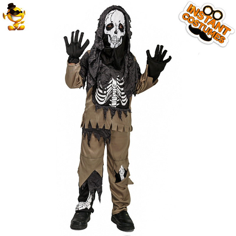 Halloween Boy Horror Skull Masquerade Party Stage Wear Costumes