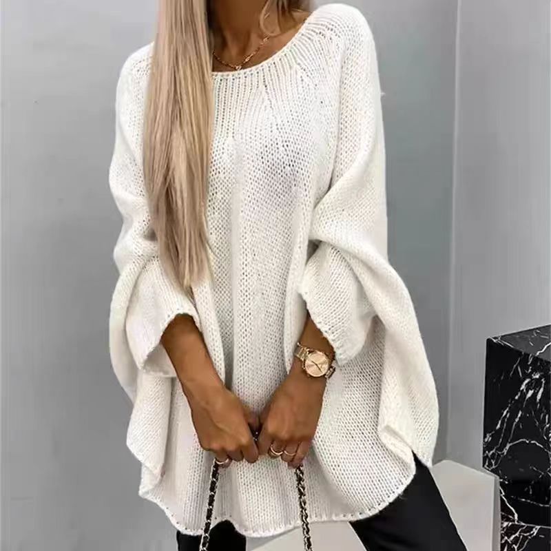 Women's Cape Poncho Fashionable Knitted Shawl Sweaters