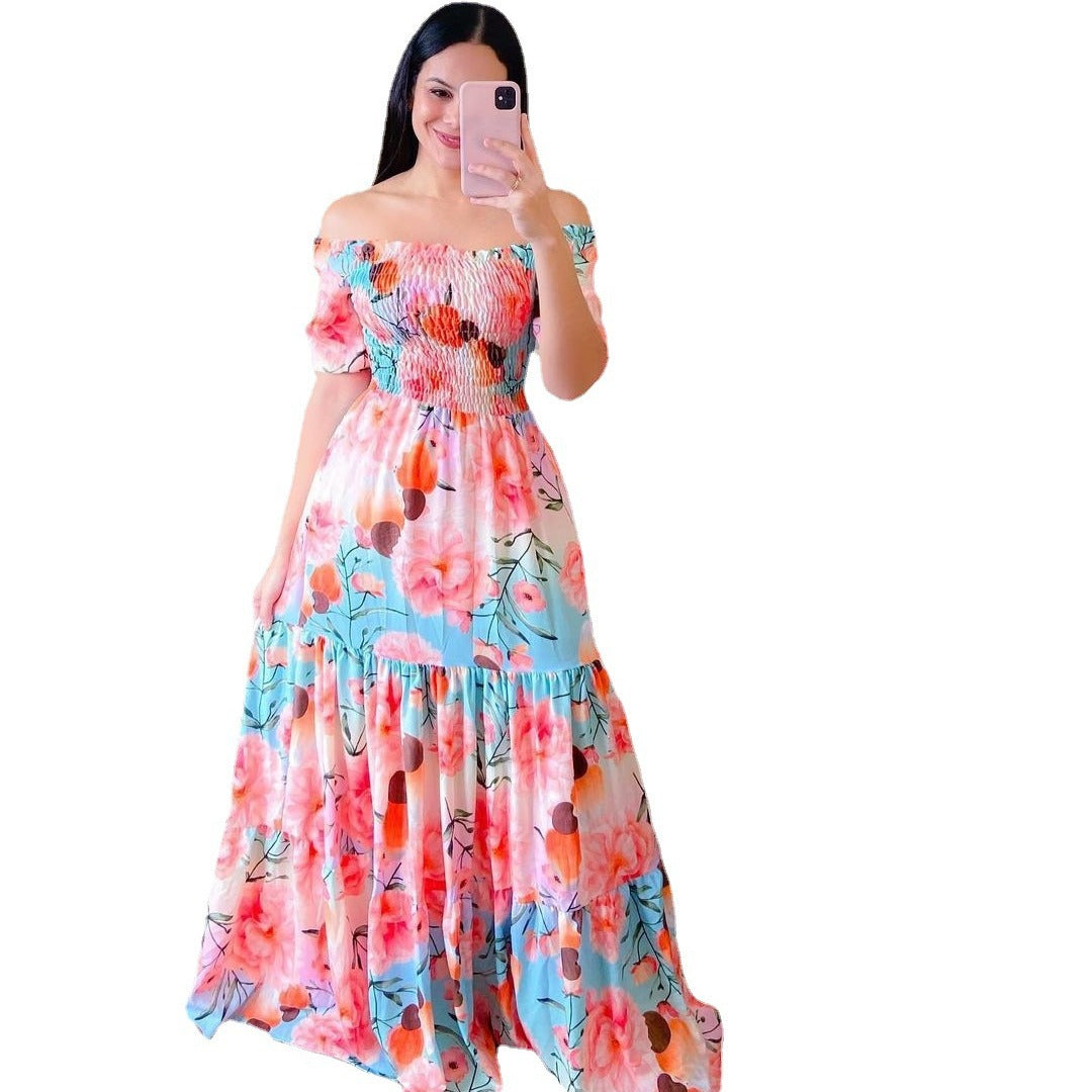 Women's Dress Floral Fashion Long Printed Dresses