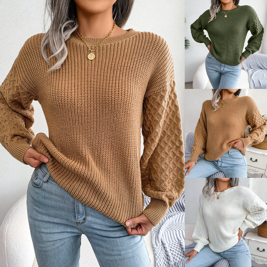 Women's Leisure Bloomers Long Sleeve Knitted Sweaters