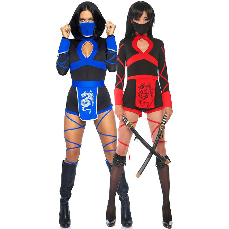 Fashion Female Warrior Dragon Ninja Halloween Costumes