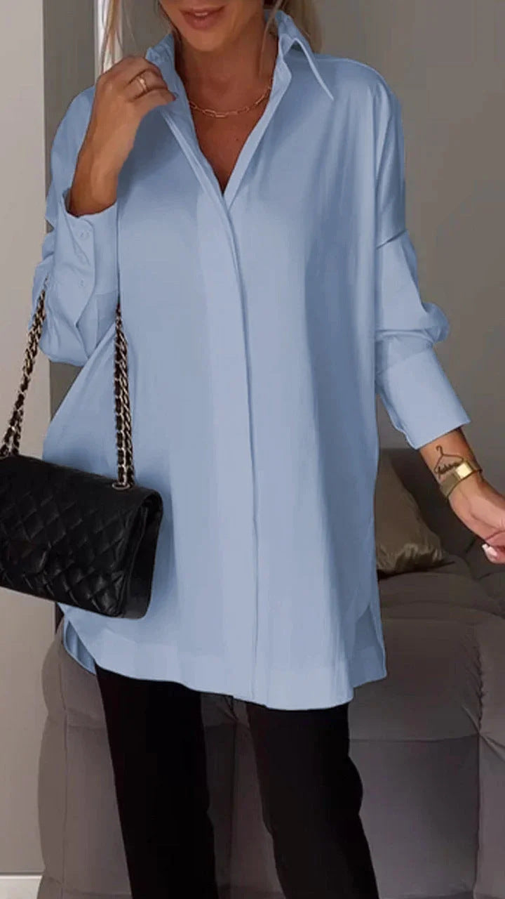 Charming Casual Pullover Long Sleeve Shirt Blouses