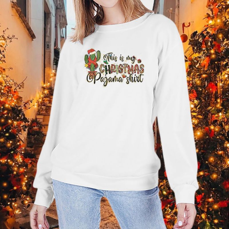 Women's Round Neck Long-sleeved Halloween Christmas Festival Sweaters