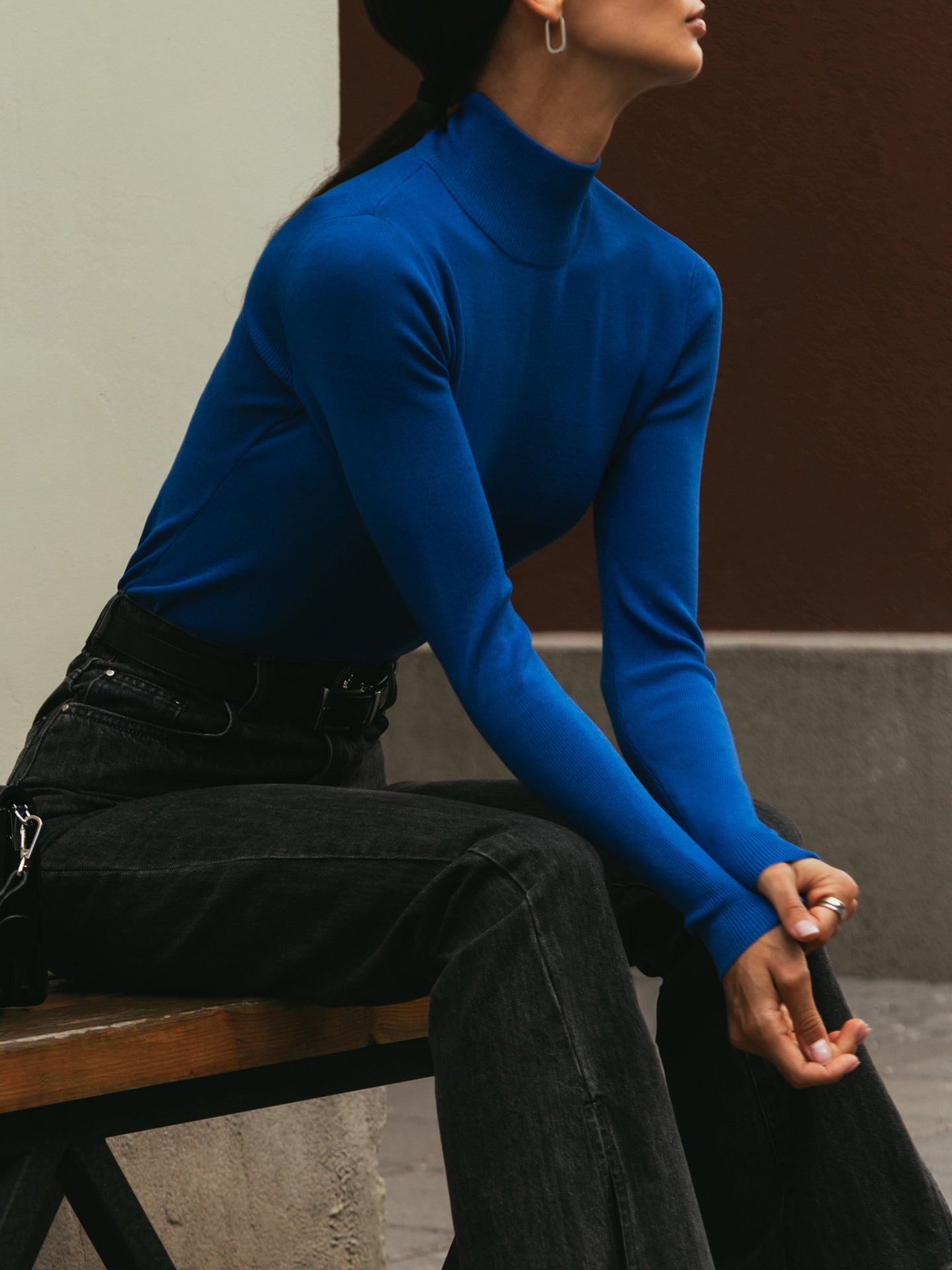 Turtleneck Bottoming Shirt Elegant Slim Fit Sweaters