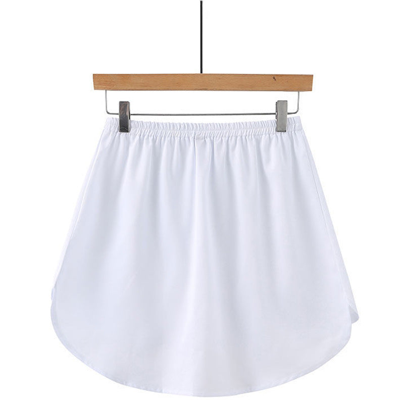 Dress Fake Hem Two-piece White Edge Shirt Skirts