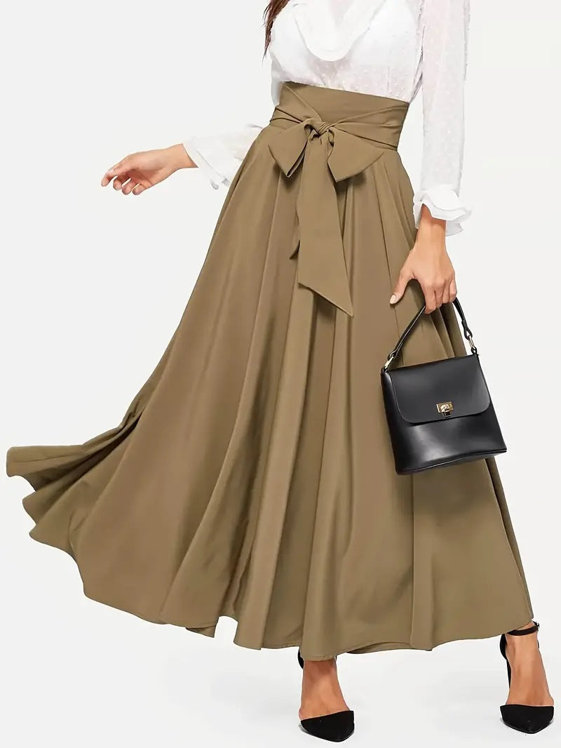 Women's High Waist Slimming Front A- Line Skirts