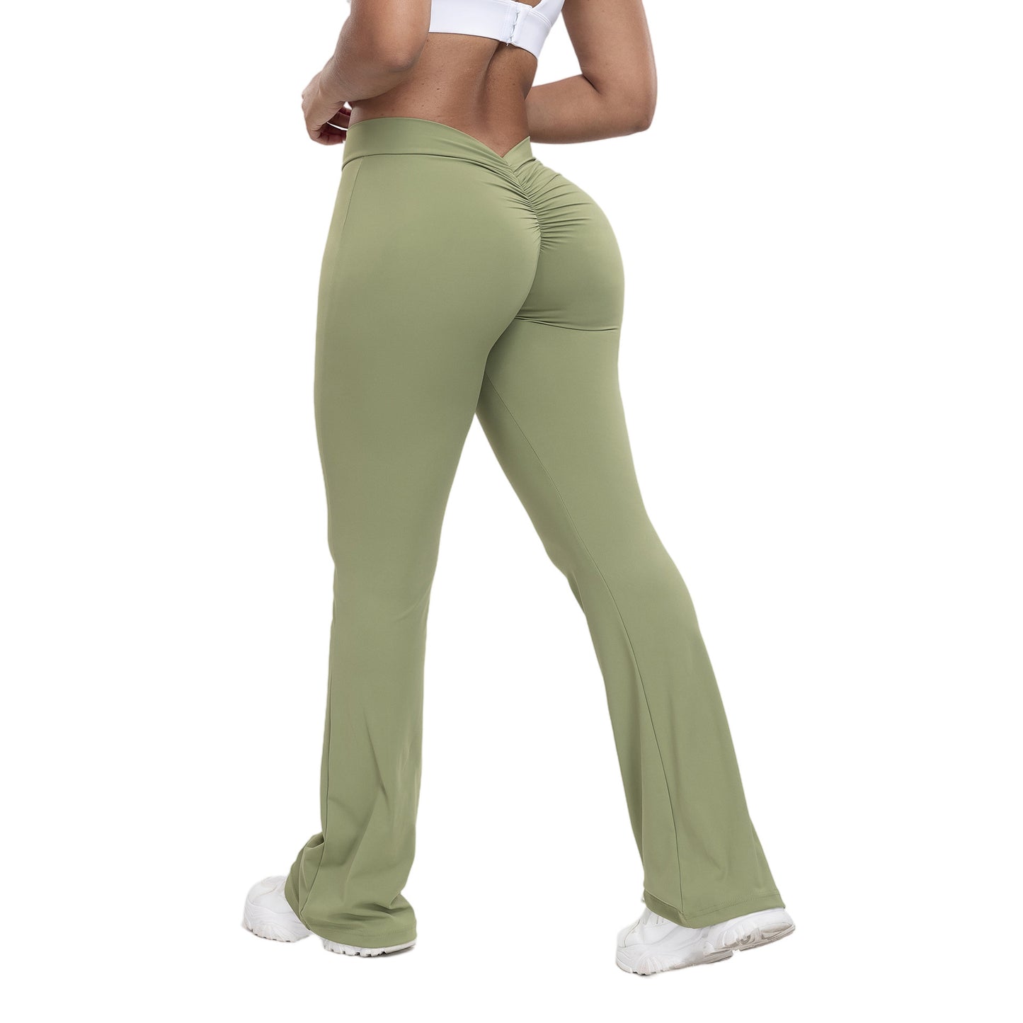 Pantalon large de yoga taille haute pour femme