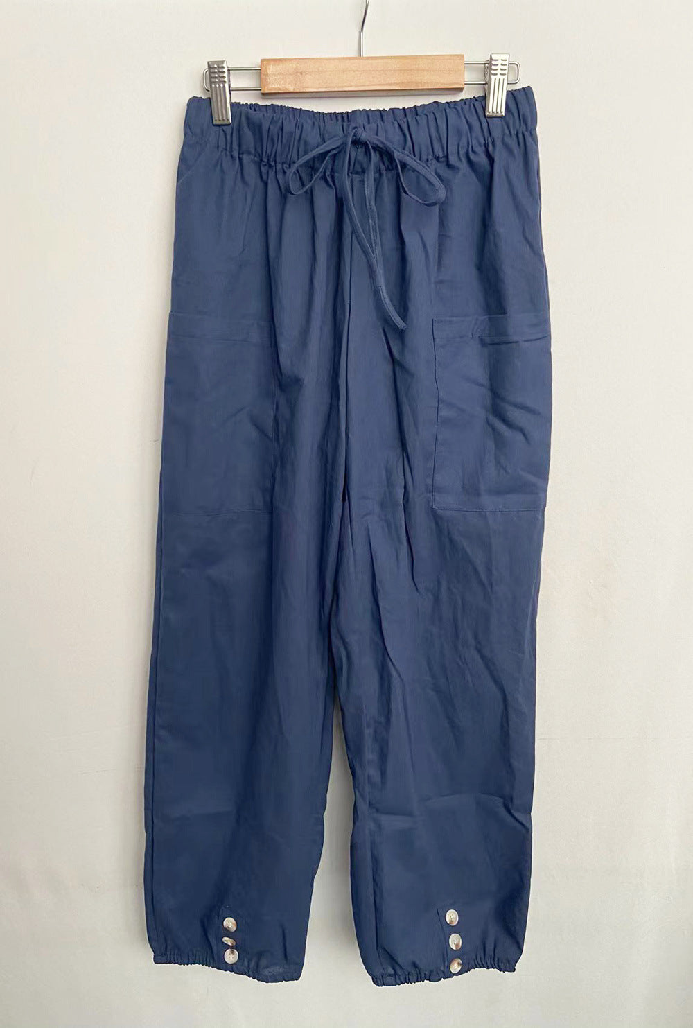 Pantalon ample en lin à taille haute pour femme