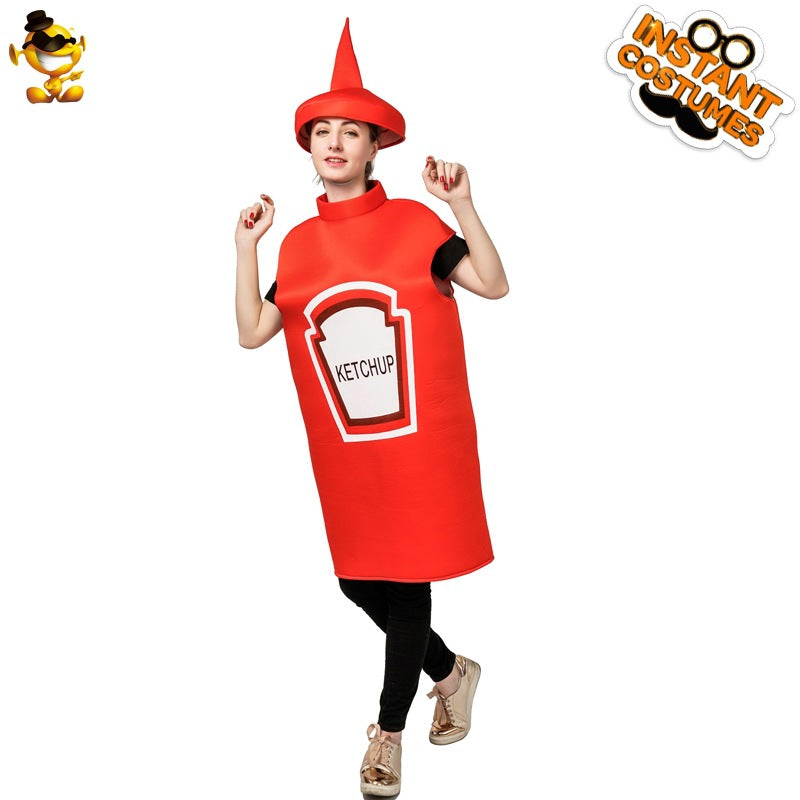 Costumes drôles pour femmes, hommes et couples à la sauce tomate et à la moutarde