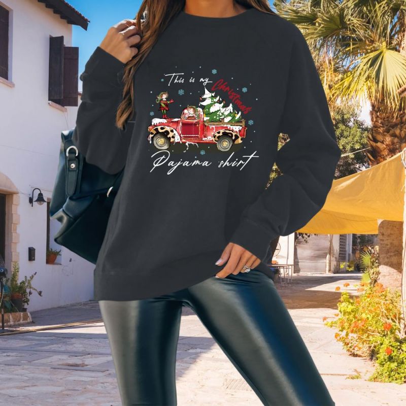 Women's Round Neck Long-sleeved Halloween Christmas Festival Sweaters