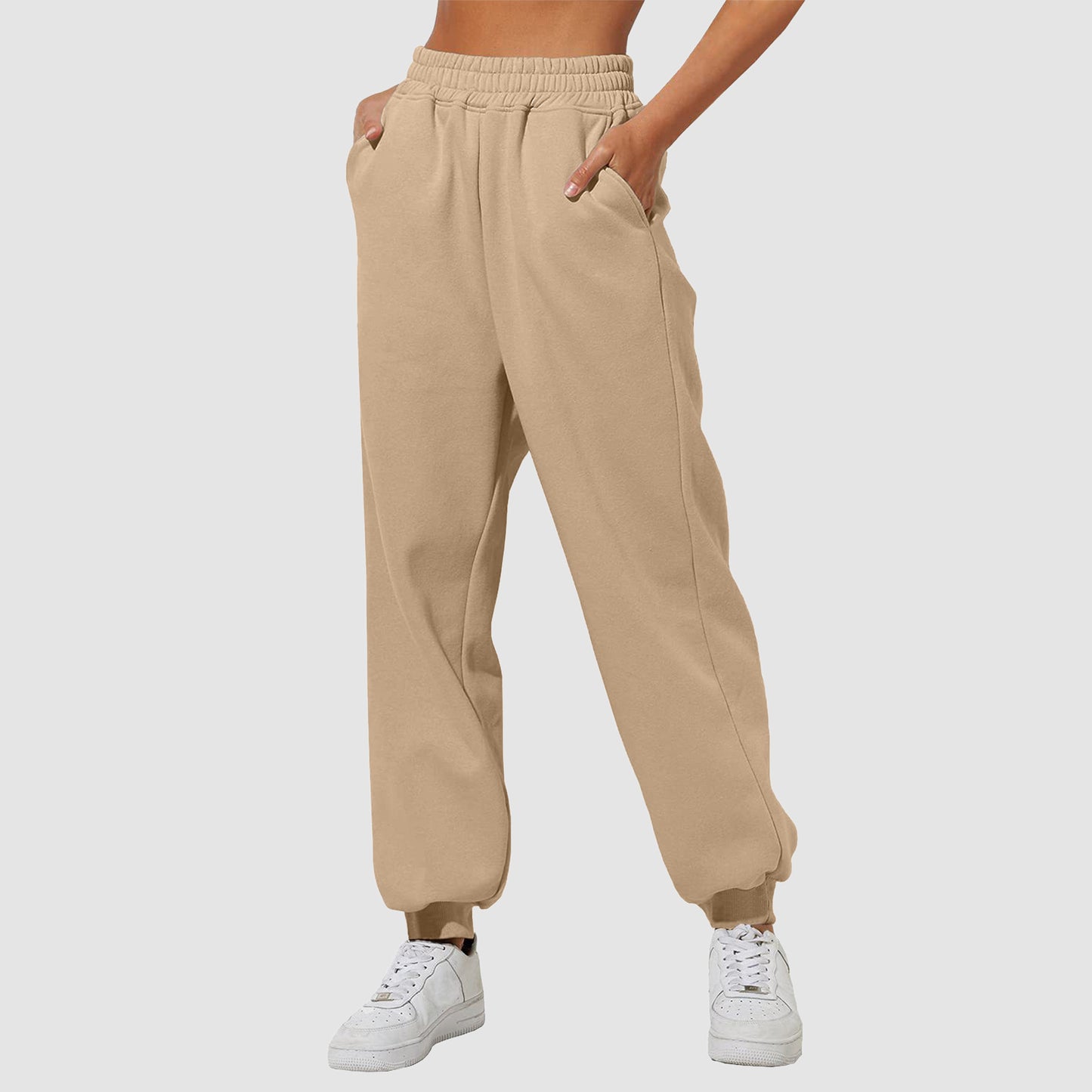 Pantalon de jogging décontracté et confortable pour femme avec taille ample