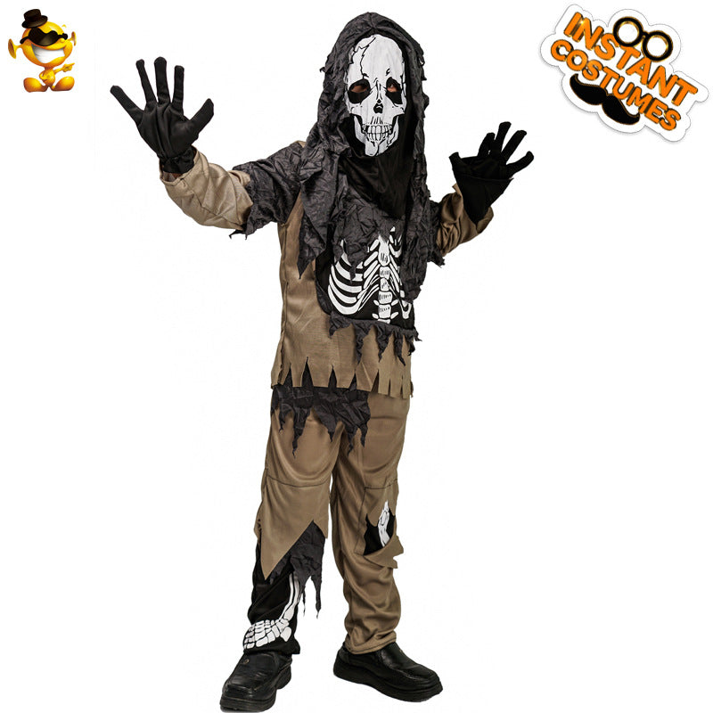 Halloween Boy Horror Skull Masquerade Party Stage Wear Costumes