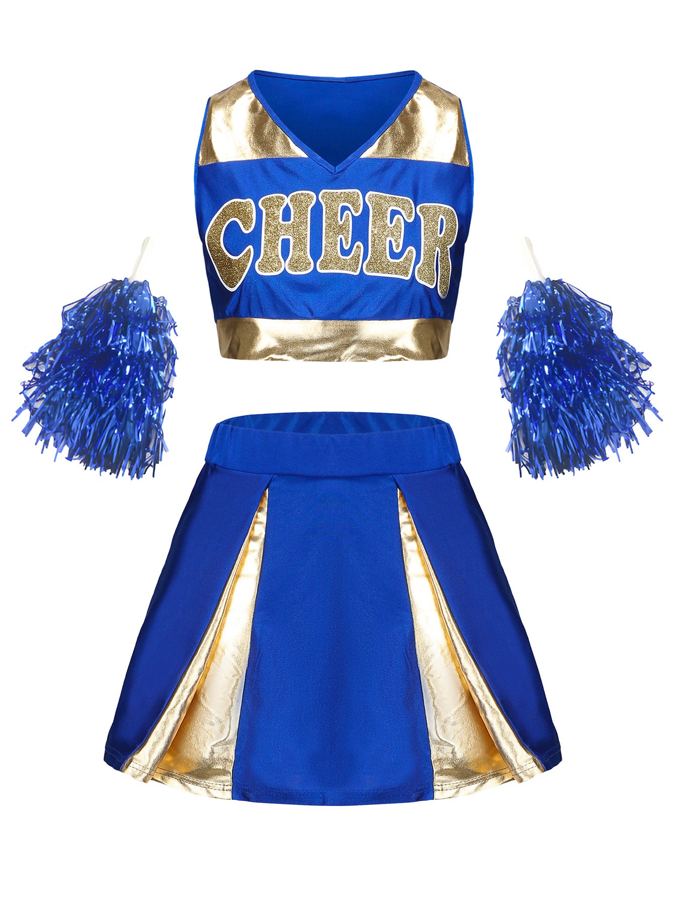 Costumes de danse de cheerleading pour femmes, impression et couture