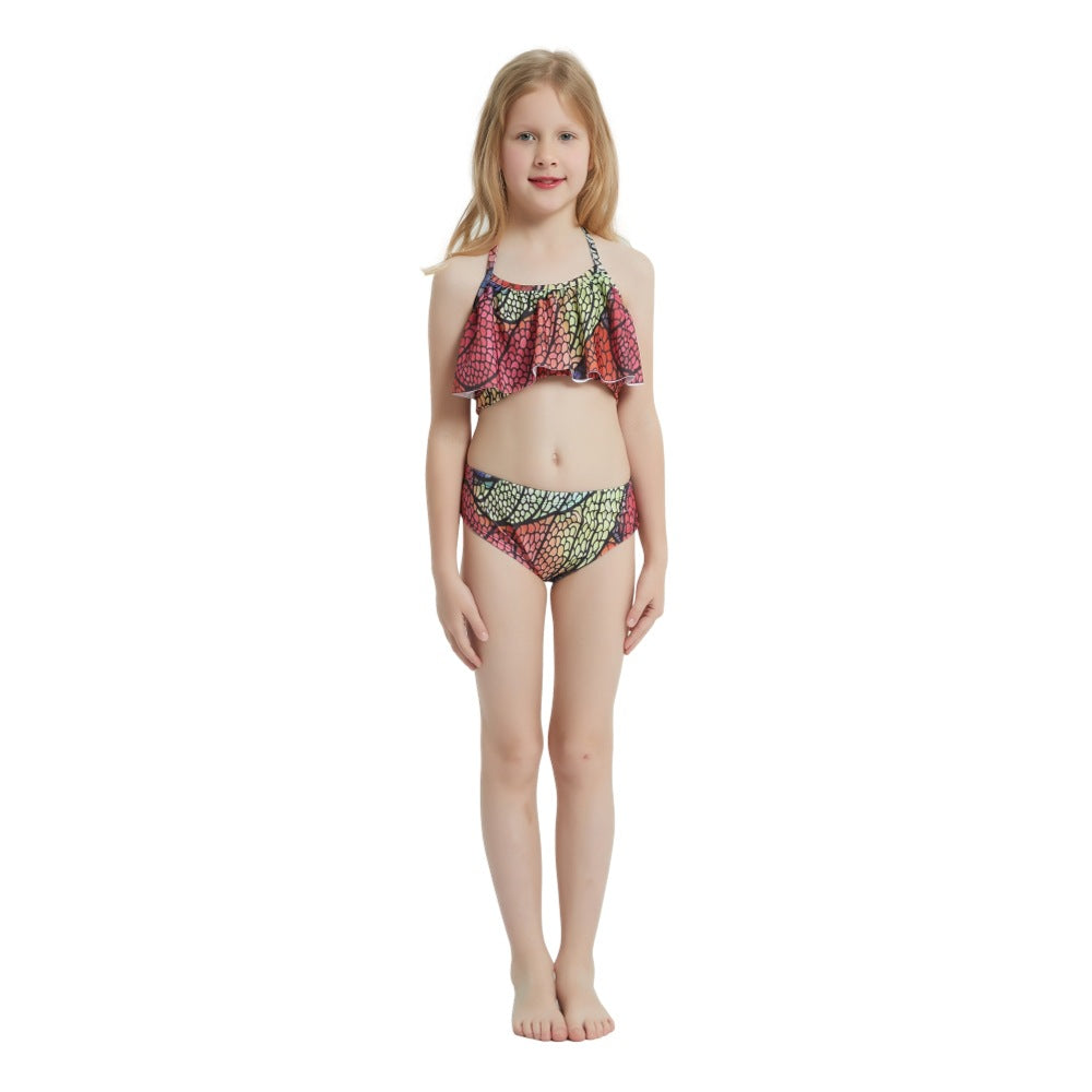 Maillot de bain sirène pour enfants Costumes de tube de queue de poisson de beauté