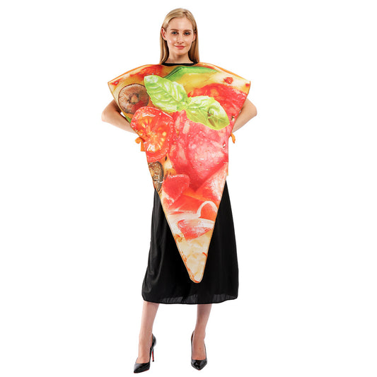 Vêtements d'Halloween Costumes de fête de spectacle de pizza pour adultes