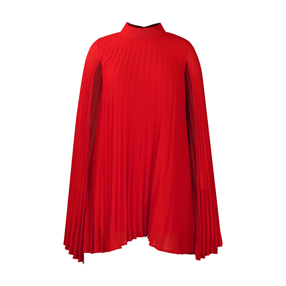 Women's And Fashionable Chiffon Pullover Cloak Batwing Dresses