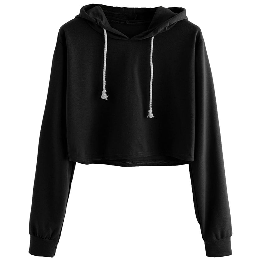 Women's Spring Solid Color Hooded Pullover For Sweaters