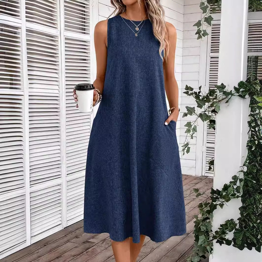 Women's Fashion Loose Comfortable Knitted Dress Dresses