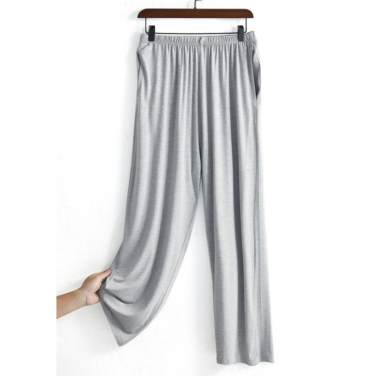 Pantalon décontracté à jambe large pour femme avec drapage à la maison