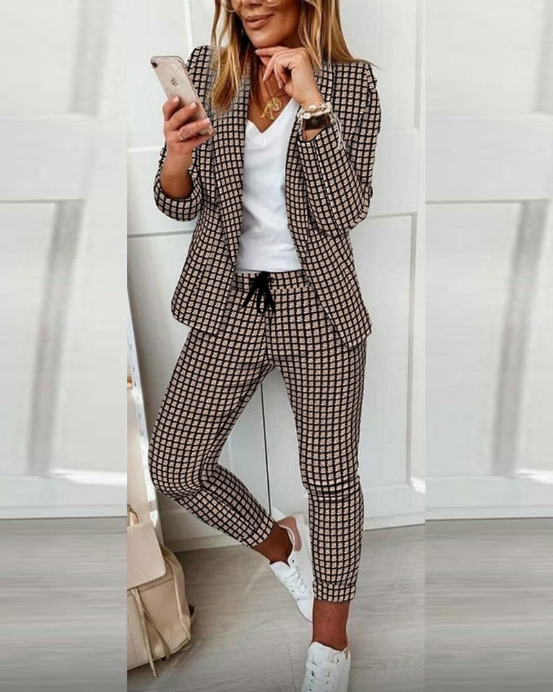 Unique Women's Casual Fashion Small Set Suits