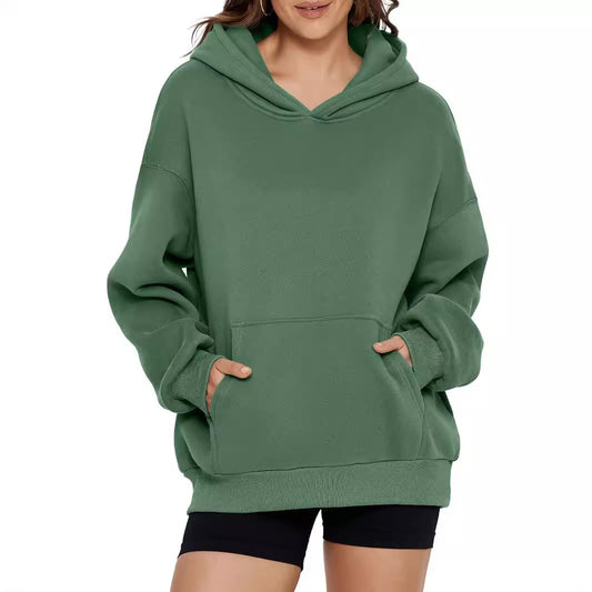 Women's Hoodie Long-sleeved Pullover With Pocket Sweatshirt Sweaters