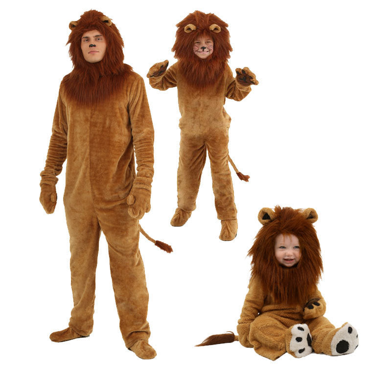 Cartoon Cute Lion Animal Party Performance Costumes