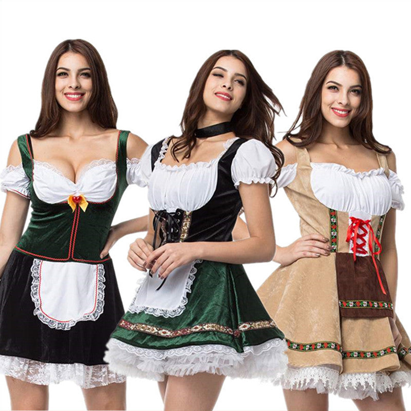 Halloween German Beer Dress Bar Maid Costumes