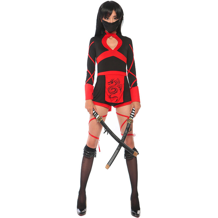 Fashion Female Warrior Dragon Ninja Halloween Costumes