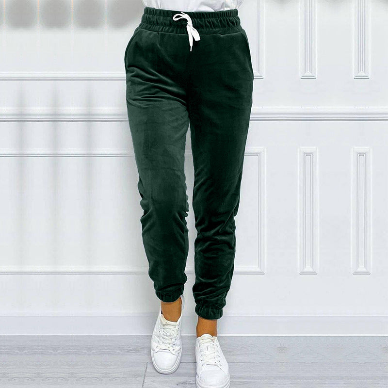 Pantalon de sport décontracté Veet à taille élastique pour femme