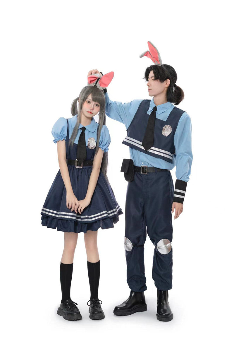 Uniformes de police pour hommes adultes Judy Rabbit Costumes complets