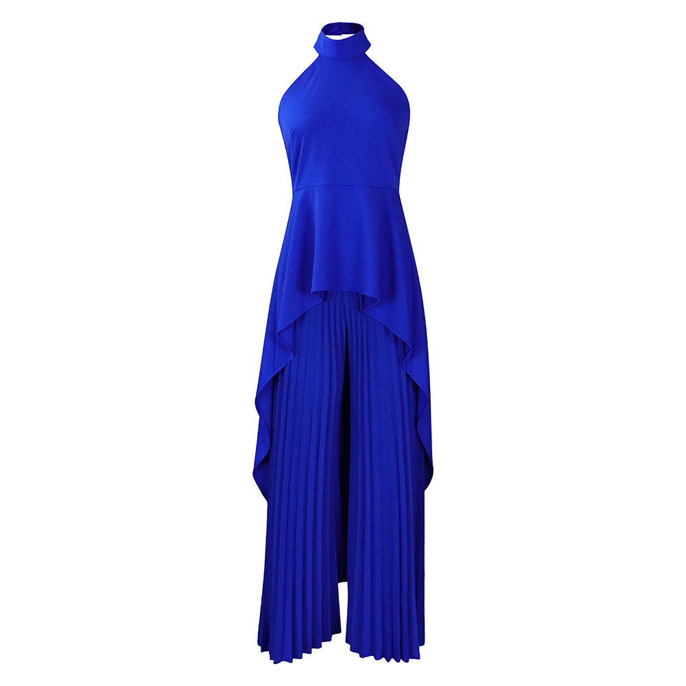 Set Summer Private Wear Backless Pleated Suits